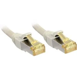 Síťový kabel RJ45 LINDY 47267, CAT 6a (surový kabel CAT 7) , S/FTP, 7.50 m, šedá