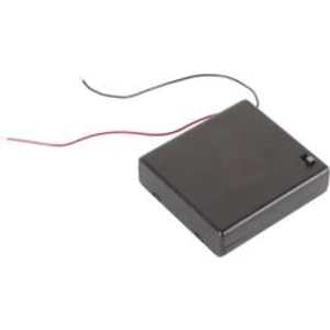 Bateriový držák na 4x AA Velleman BH341BSAA, kabel, (d x š x v) 70 x 65 x 19 mm