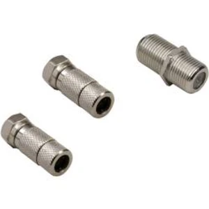 BKL Electronic 0403536 F zástrčka, F zásuvka vytahovací, F zásuvka, průměr lanka 7.50 mm