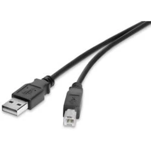 USB 2.0 kabel Renkforce RF-4463064, 30.00 cm, černá