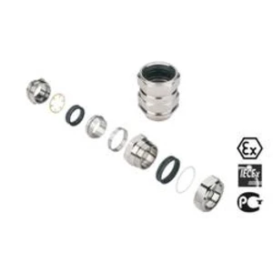 Kabelová průchodka Weidmüller KDSW M32 BN L SC 2 G32 1076350000 mosaz, délka závitu 16 mm, mosaz, 10 ks