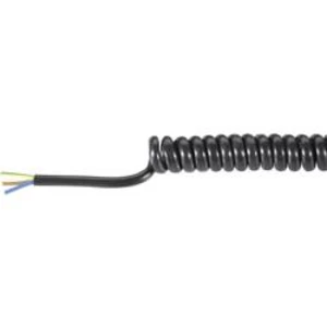 Spirálový kabel Baude 31528P, 500/1500 mm, 300 V, PVC, černá