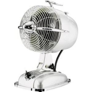Retro stolní ventilátor CasaFan Retrojet, 24 W, (Ø x v) 18.2 cm x 32 cm, stříbrná, chrom