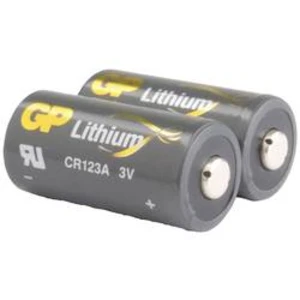 Lithiová fotobaterie CR-123A GP Batteries CR123A, 1400 mAh, 3 V, 2 ks