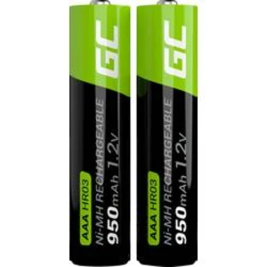 Akumulátor AAA Ni-MH Green Cell HR03, 950 mAh, 1.2 V, 2 ks