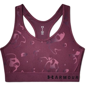 Dámská sportovní podprsenka Under Armour Mid Keyhole Print  Level Purple  XS