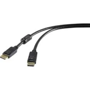 DisplayPort kabel Renkforce RF-4229022, 0.50 m, černá