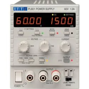 Laboratorní zdroj s nastavitelným napětím Aim TTi PL601, 0 - 60 V/DC, 0 - 1.5 A, 90 W, Počet výstupů: 1 x