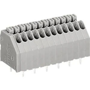 Pájecí svorkovnice série 250 WAGO 250-1404, AWG 24-20, 0,4 - 0,8 mm², 2,54 mm, 2 A, šedá