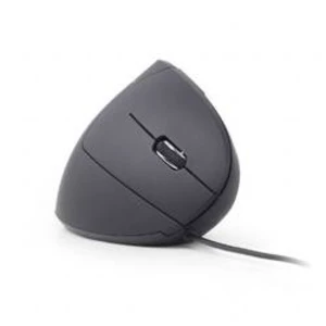 Optická Wi-Fi myš, ergonomická myš Gembird MUS-ERGO-01 MUS-ERGO-01, ergonomická, černá