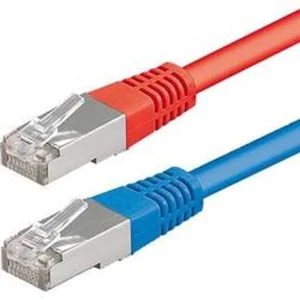 Síťový kabel RJ45 ESYLUX EC10431210, 10.00 m, červená, modrá