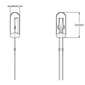 21616500 speciální žárovka čirá T1 1/4 WT 16 V 50 mA