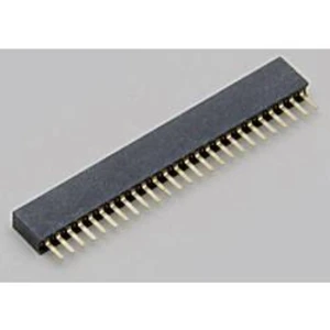 Zásuvková lišta BKL Electronic 10120973, řádky 1, kontakty na řádek 16, 1 ks