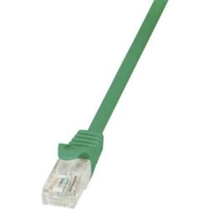 Síťový kabel RJ45 LogiLink CP2015U, CAT 6, U/UTP, 25.00 cm, zelená