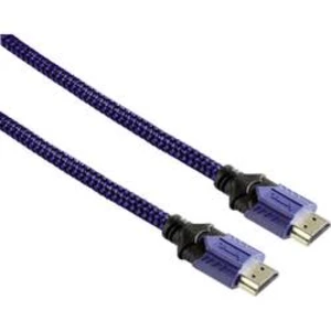 HDMI kabel Hama [1x HDMI zástrčka - 1x HDMI zástrčka] modrá 2.50 m