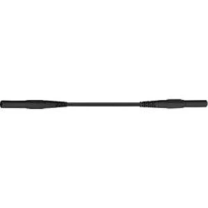 Měřicí kabel banánek 4 mm ⇔ banánek 4 mm MultiContact XMF-419, 1 m, černá
