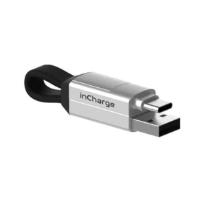 Kábel Rolling Square inCharge 6v1 USB, USB-C, Micro USB, Lightning (RS-SIX02R) strieborný kábel • 6 variantov pripojenia (USB-A – USB-C; USB A – micro