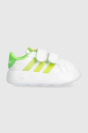 Detské tenisky adidas x Disney, GRAND COURT 2.0 Tink CF I zelená farba