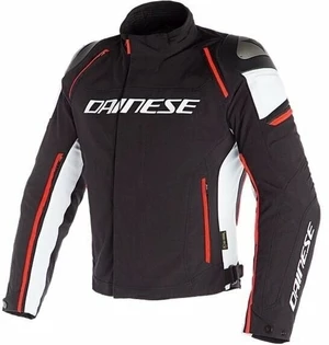 Dainese Racing 3 D-Dry Black/White/Fluo Red 62 Textilní bunda