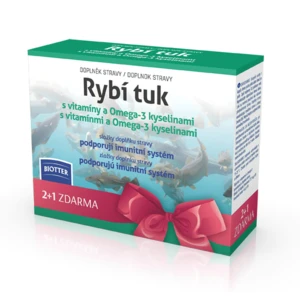 BIOTTER Rybí tuk s vitamíny a Omega-3 kyselinami 3 x 60 kapslí