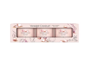 Yankee Candle Sada votivních svíček ve skle Pink Sands 3 x 37 g