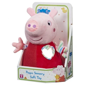 Smyslová edukační hračka PEPPAPIG, plyšová, 12,5cm, červená