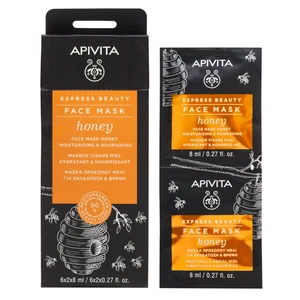 APIVITA Express Beauty Honey Face Mask, 2x8ml