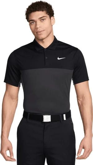 Nike Dri-Fit Victory+ Mens Polo Black/Iron Grey/Dark Smoke Grey/White S