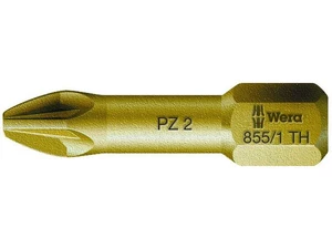 Wera 056910 Bit PZ 1 – 855/1 TH. Šroubovací bit 1/4 Hex, 25 mm pro křížové šrouby Pozidriv