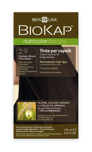 Biokap Nutricolor Delicato - Farba na vlasy 2.90 Gaštanovo čokoládová tmavá 140 ml
