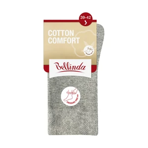 Bellinda Cotton Comfort vel. 39/42 dámské klasické ponožky 1 pár šedé