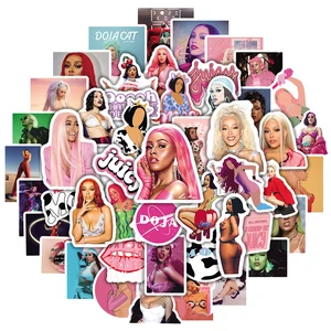 10/50PCS Doja Cat American Singer Stickers For Computer Refrigerator Skateboard Trunk Luggage Helmet Bicycle Guitar Decal