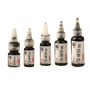 Practice Ink Chinese Brush Ink for Beginner Practice Chinese Japanese Calligraphy Calligrapher Choice Dark Black W3JD
