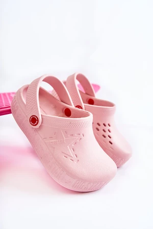 Detské ľahké papuče Kroks Big Star II375007 ružové