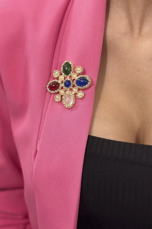 Flower brooch 2 multicolor