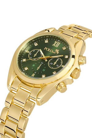 Polo Air Women's Wristwatch Gold-green Color
