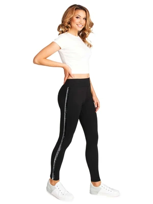 Yoclub Woman's Women's Leggings Gaiters Side Stripe High Waisted ULD-0002K-A300