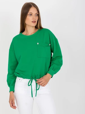 Green hoodie with pocket RUE PARIS