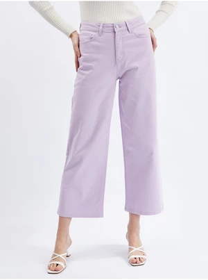 Orsay Light Purple Women Shortened Flared Fit Jeans - Women