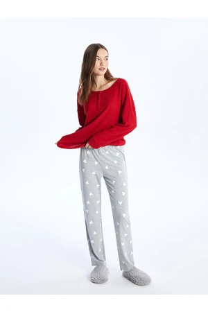 LC Waikiki Patterned Women's Pajama Bottoms with Elastic Waist