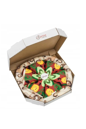 Rainbow Socks Pizza 4 pairs Vegetarian