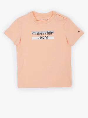 Calvin Klein Jeans Triko dětské Oranžová