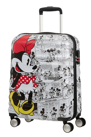 American Tourister Kabinový cestovní kufr Wavebreaker Disney Spinner 36 l - šedá