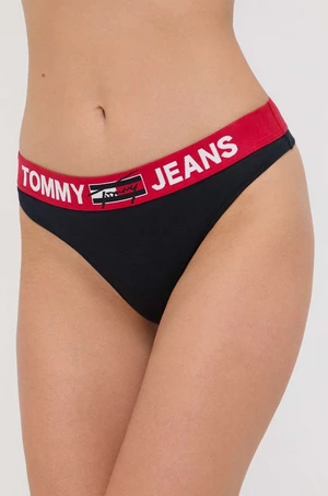 Tanga Tommy Jeans tmavomodrá barva