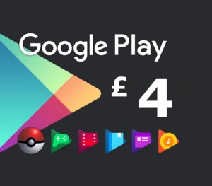 Google Play £4 UK Gift Card