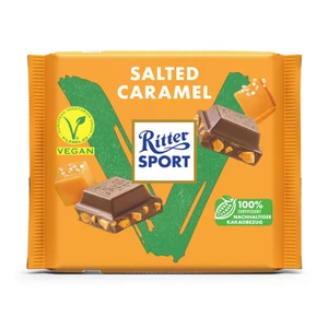 Čokoláda vegán so slaným karamelom 100 g   RITTER SPORT