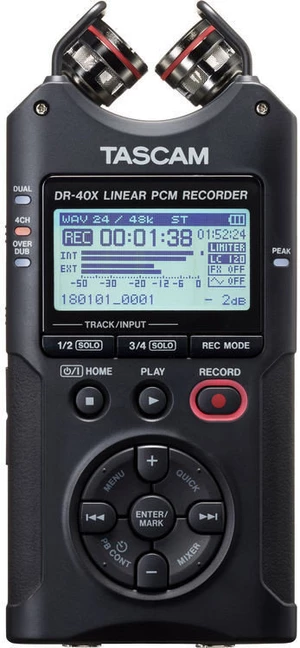 Tascam DR-40X Čierna