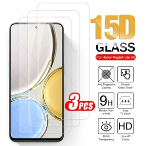3PCS Full Cover Tempered Glass For Honor Honer Honar Magic 4Lite Magic4 Lite 4 Light 5G 4G Screen Protector Explosion-proof Film
