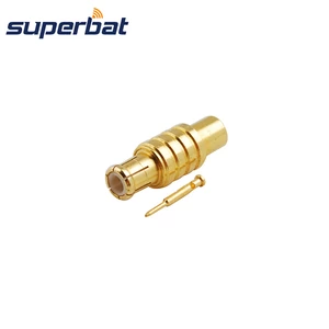 Superbat MCX Solder Male Straight Connector Solder for Semi Rigid .086" Cable,RG405