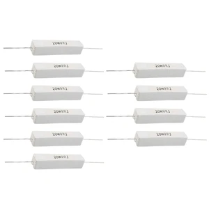 8 Pcs Wire Wound Ceramic Cement Resistor 8 Ohm 20W 5%